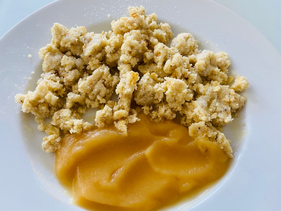 Riebel mit Apfelmus