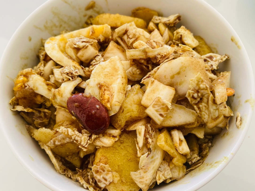 Chinakohl Salat mit Käferbohnen und&nbsp;Kernöl